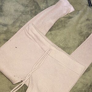 Fashion Nova Kids Light Pink Ribbed Leggings